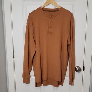 Stanley Men's Brown Long Sleeve Henley